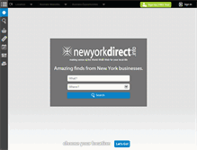 Tablet Screenshot of newyorkdirect.info